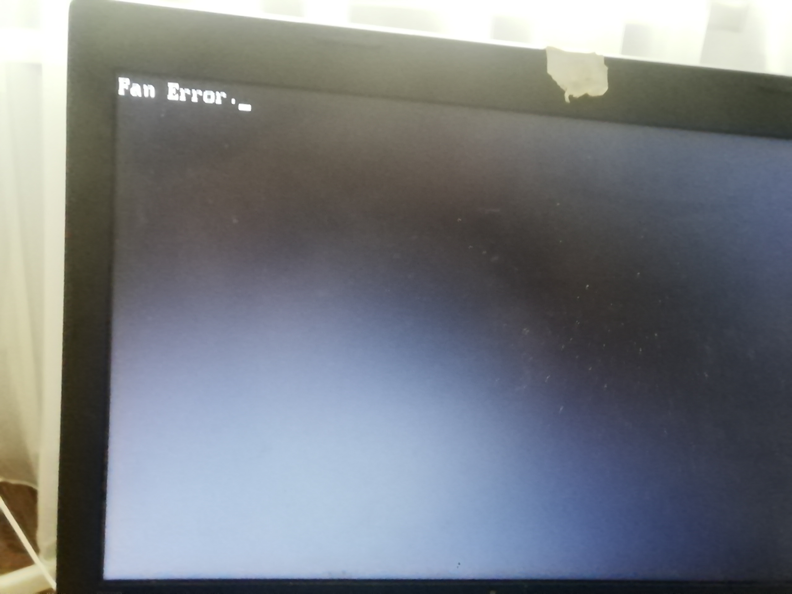Ошибка fan error на...