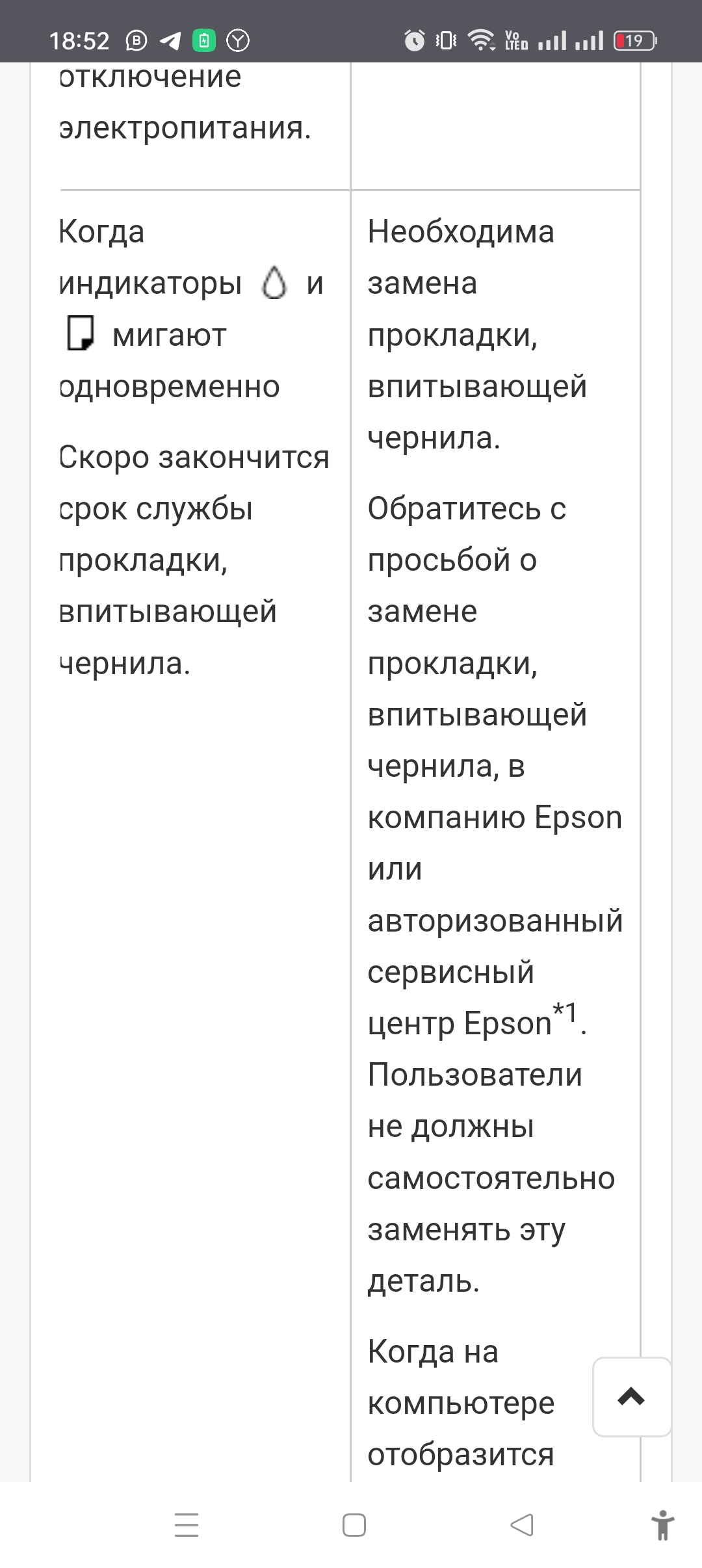 Принтер не печатает...